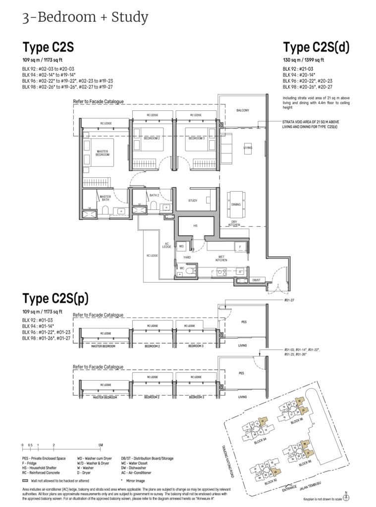 Tembusu Grand - 3 Bedroom + Study